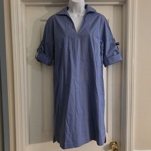 Rosso35 Cotton Blend Shirt Dress- IT 46/ US 10